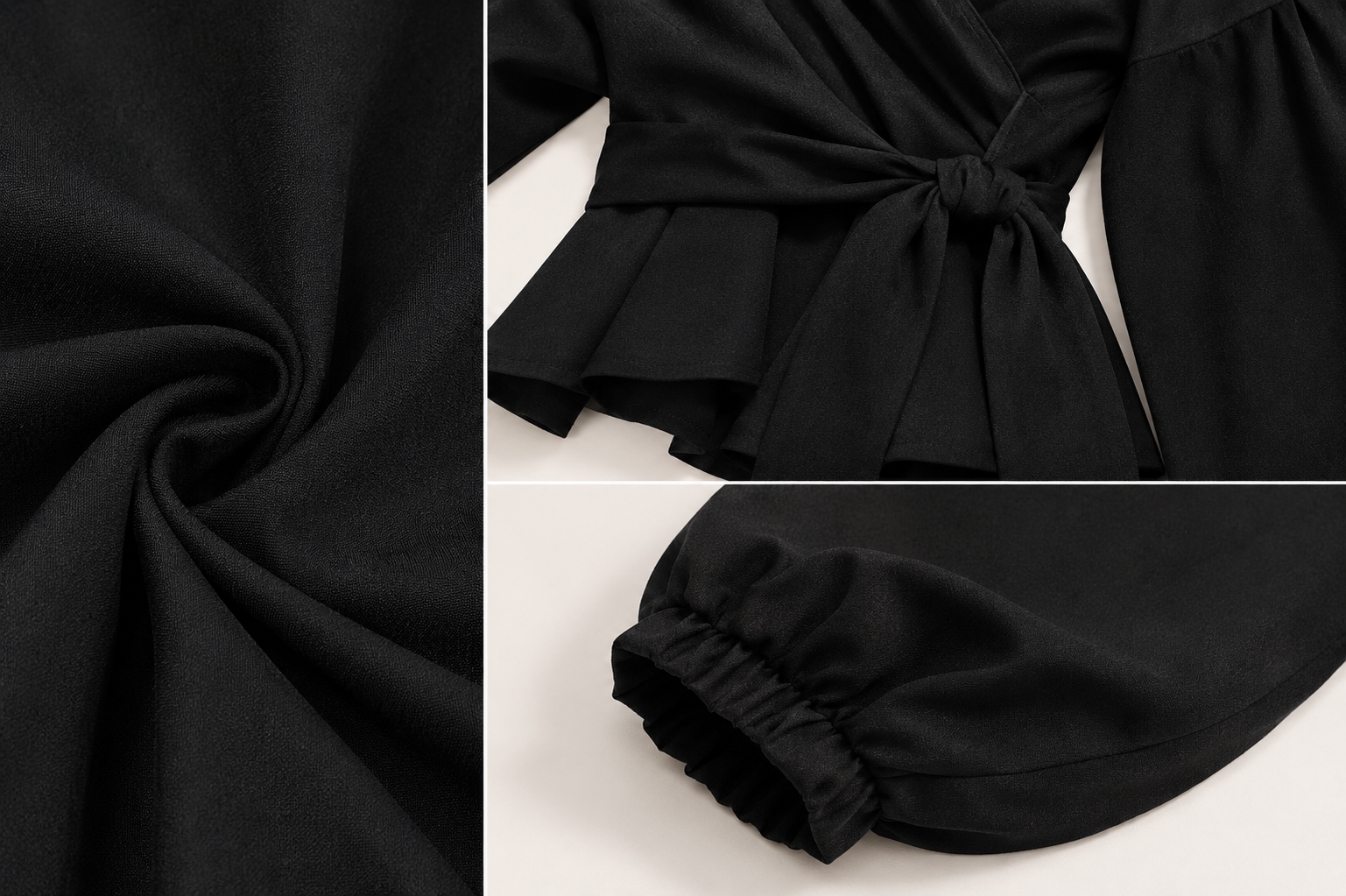Evara™ Aurora Off-Shoulder Wrap Blouse - Image 6