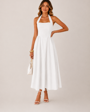 Evara™ Sofia Halter Maxi Dress