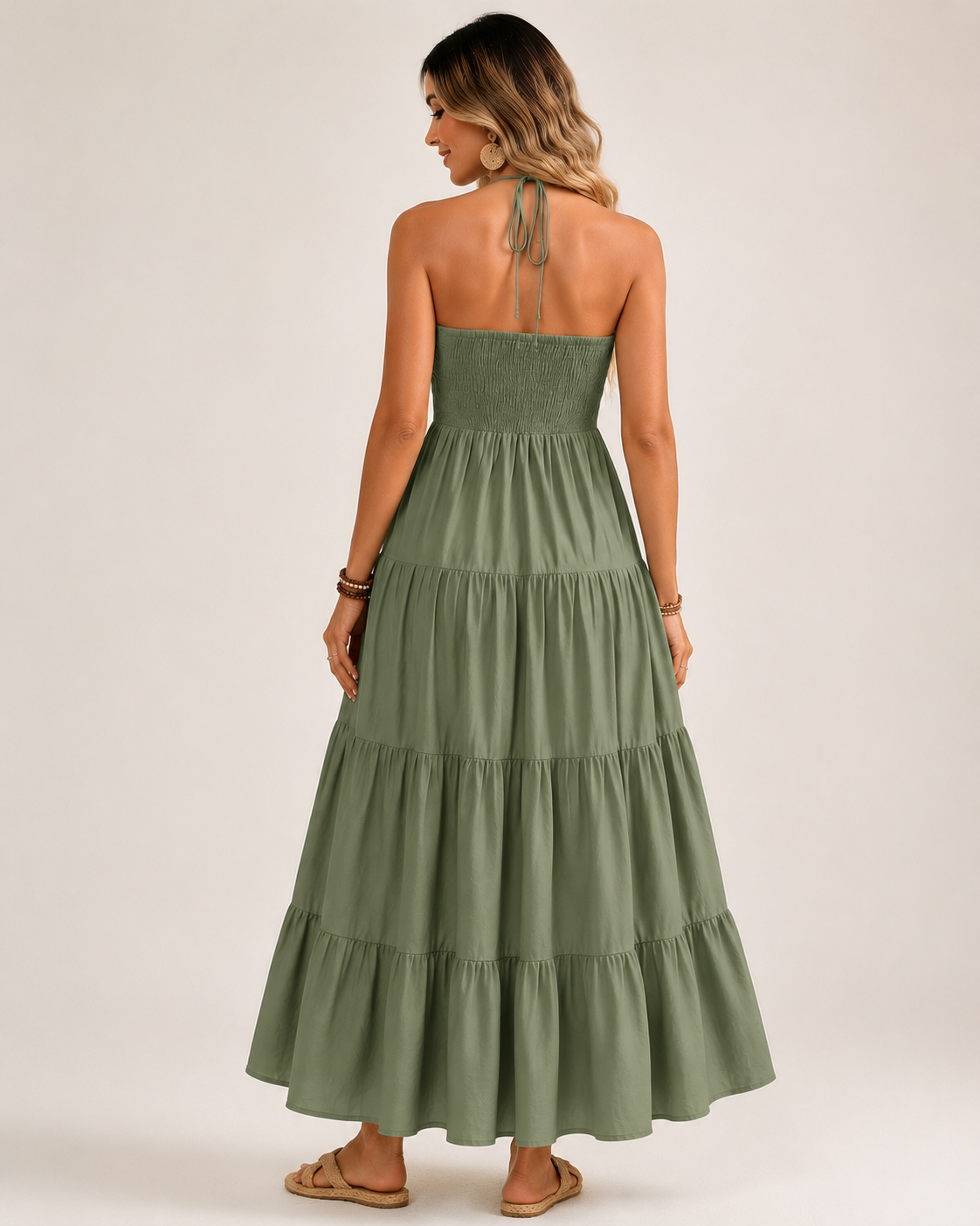 Evara™ Isla Halter Maxi Dress - Image 3
