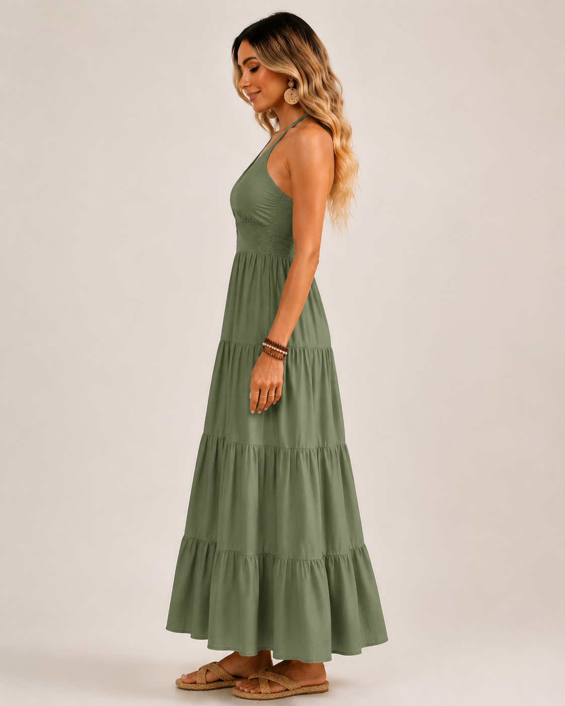 Evara™ Isla Halter Maxi Dress - Image 2