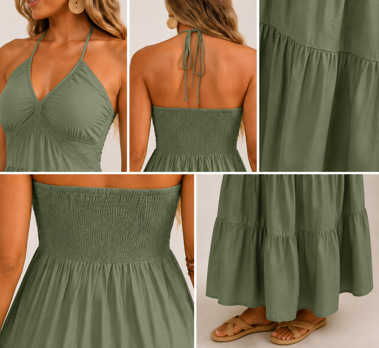 Evara™ Isla Halter Maxi Dress - Image 4