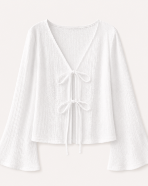 Evara™ Isla Tie-Front Blouse