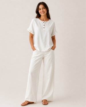 Evara™ Coastal Linen Top