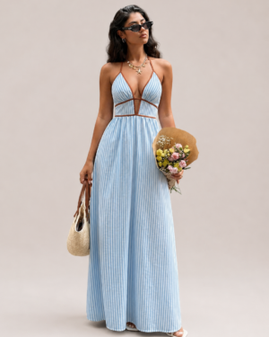Evara™ Marina Stripe Maxi Dress