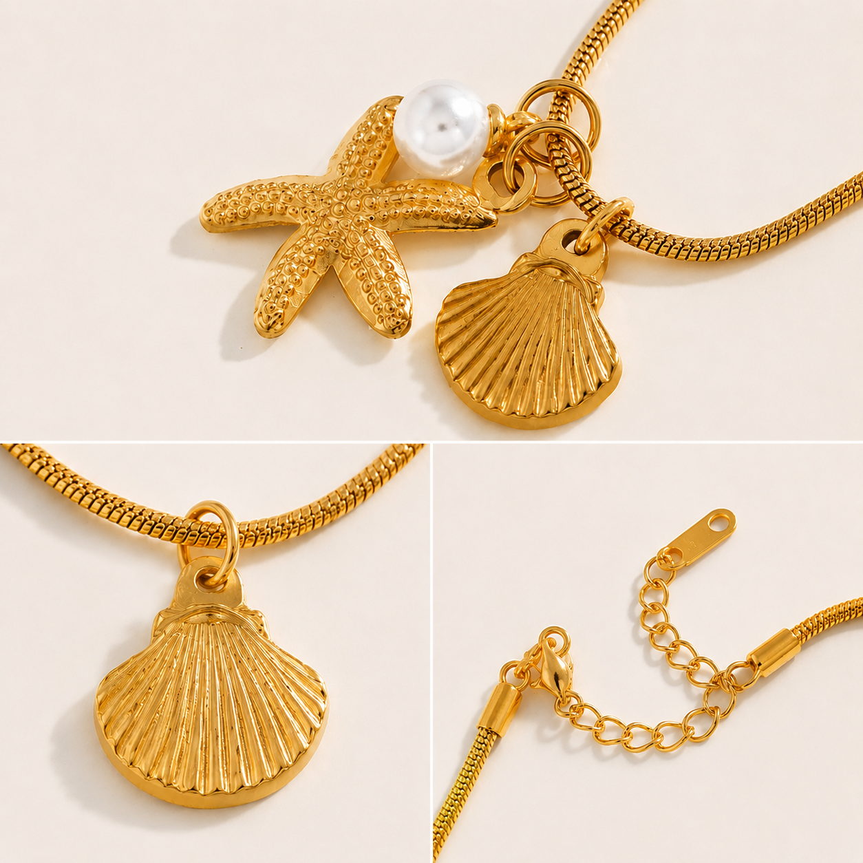 Evara™ Marina Shell Necklace - Image 2