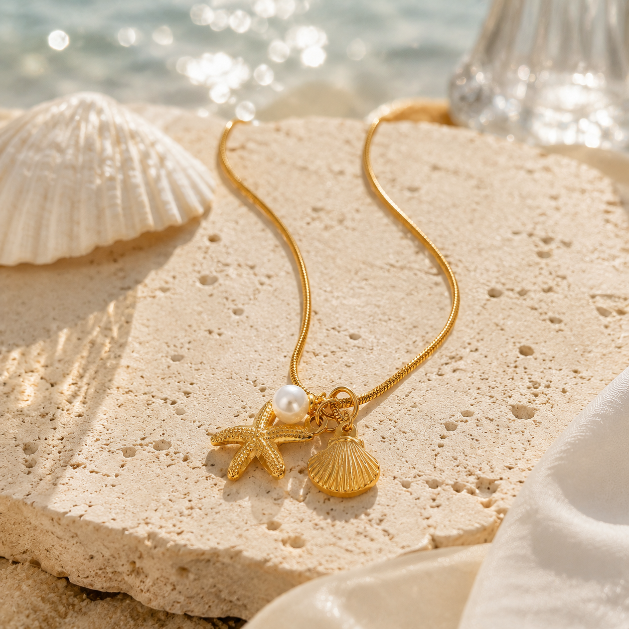 Evara™ Marina Shell Necklace - Image 4