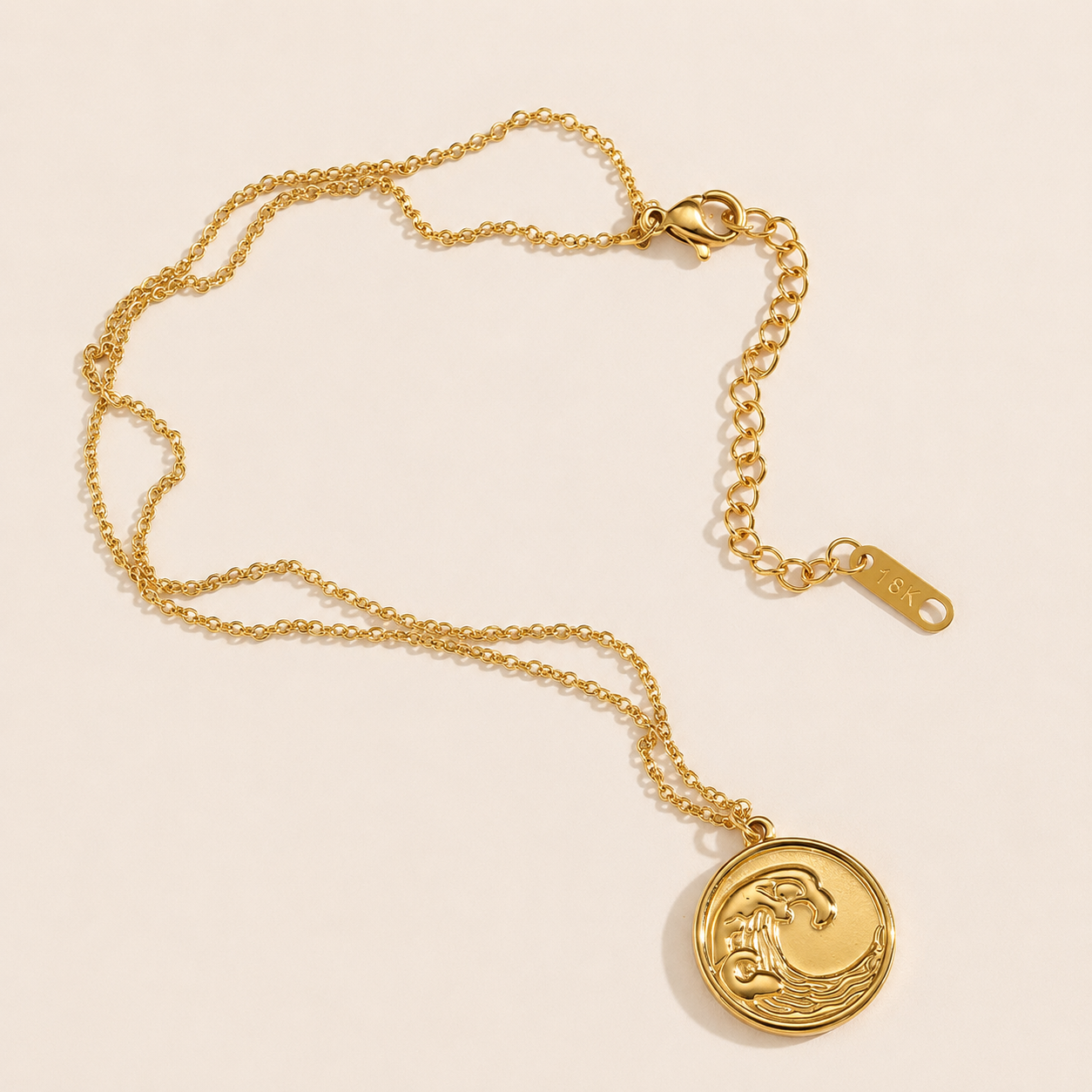 Evara™ Ocean Wave Pendant Necklace