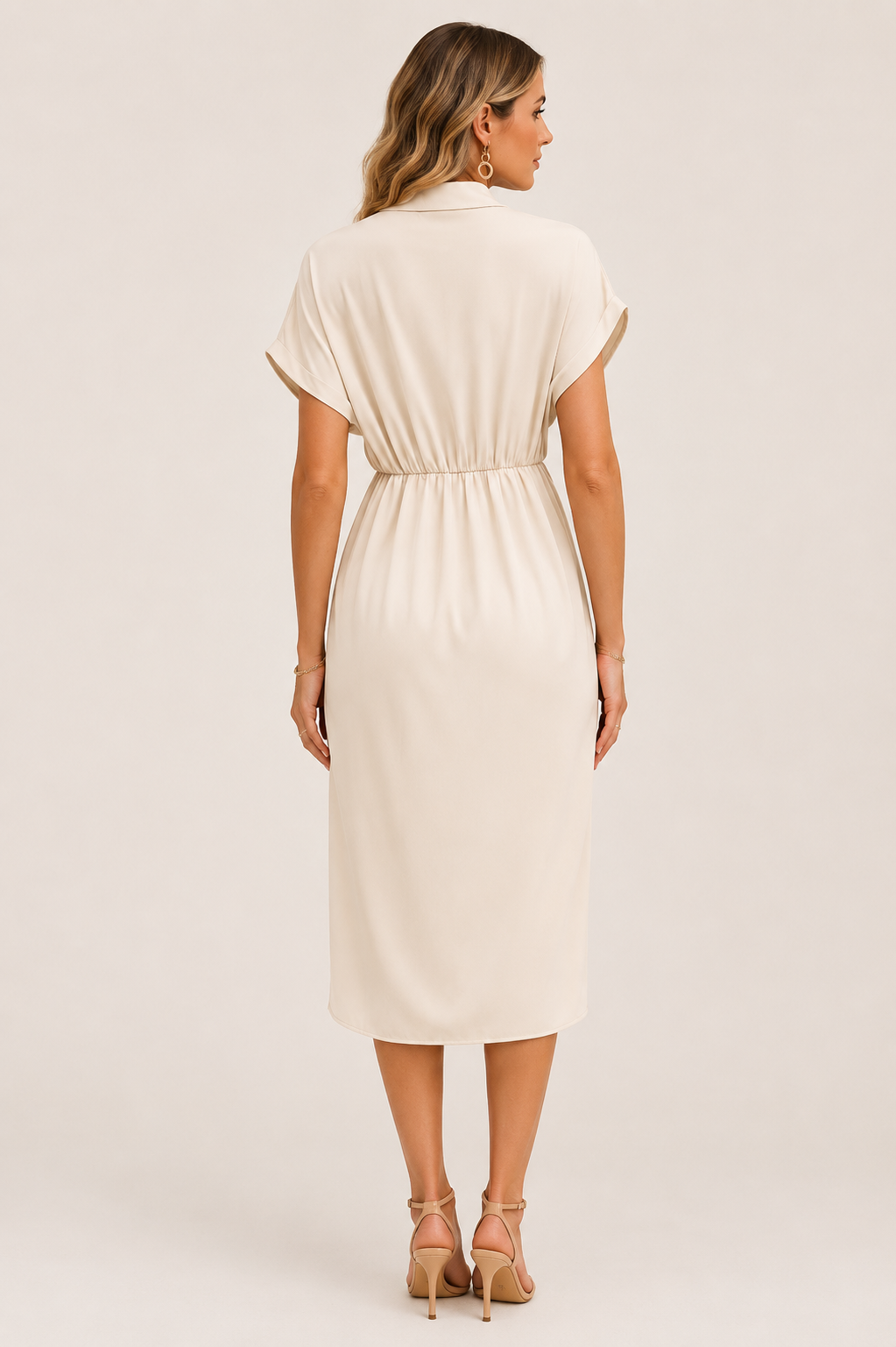 Evara™ Elise Draped Waist Dress - Image 2